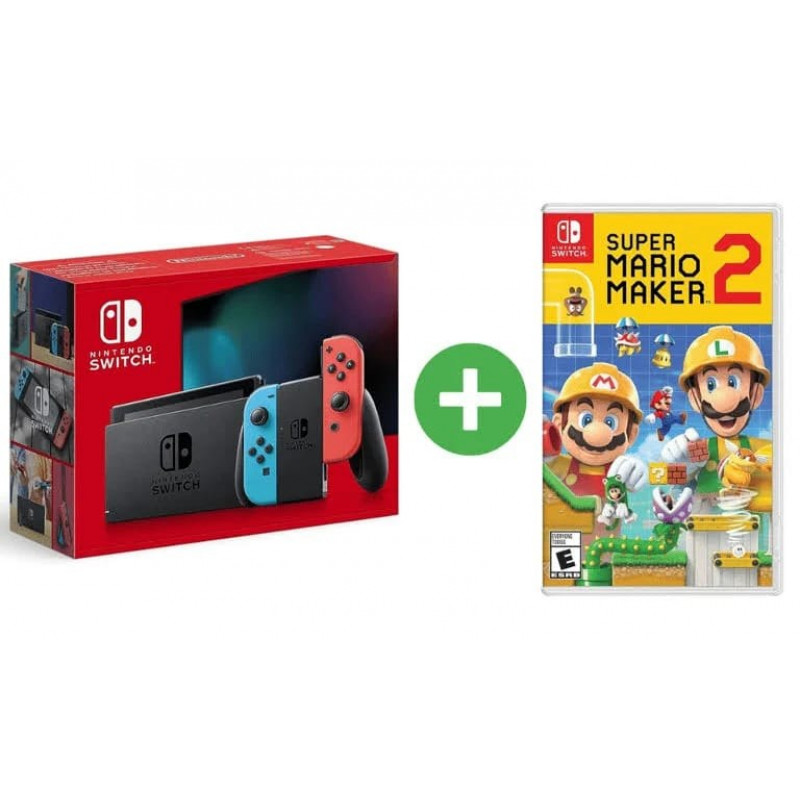 Nintendo Switch & Super Mario Maker 2 console de jeux portables 15,8 cm 32 Go Écran tactile Wifi 5027757120190BC