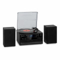 Oakland DAB Plus Chaîne stéréo rétro DAB+/FM Fonction BT Vinyle CD Cassette haut-parleurs - vue 1
