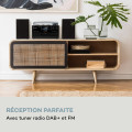 Oakland DAB Plus Chaîne stéréo rétro DAB+/FM Fonction BT Vinyle CD Cassette haut-parleurs - vue 2