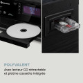 Oakland DAB Plus Chaîne stéréo rétro DAB+/FM Fonction BT Vinyle CD Cassette haut-parleurs - vue 5