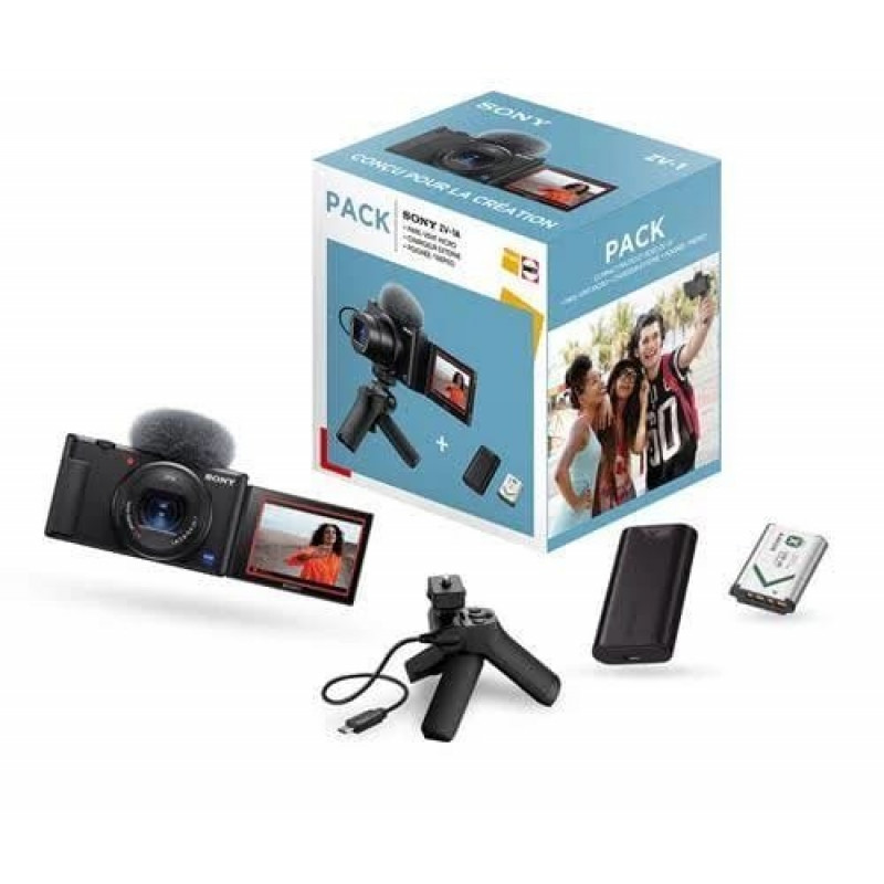 Pack Appareil photo compact pour Vlogging Sony ZV 1 + Poignée