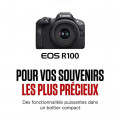Pack EurlElectro Appareil photo hybride Canon EOS R100 Noir + RF-S 18-45mm f/4.5-6.3 IS STM + RF-S 55-210mm f/5-7.1 IS STM + 2eme batterie + chargeur - vue 4