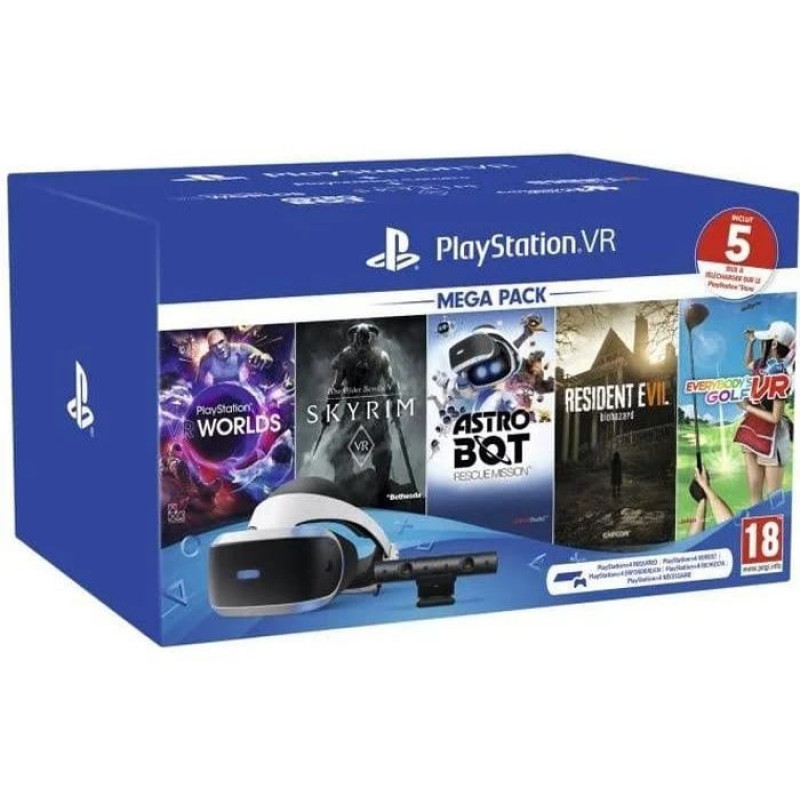 Playstation VR Mega Pack MK4 5 Jeux Sony