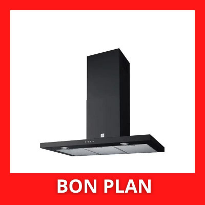 Hotte décorative ROBLIN 6510639 IKOS 900 NOIR