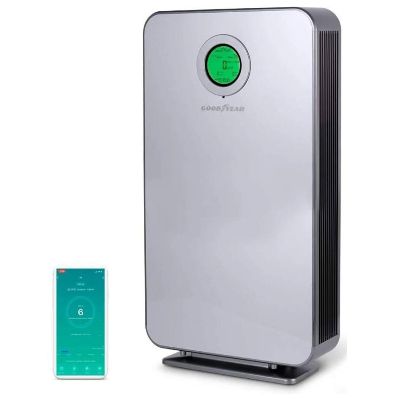 Purificateur d'air Goodyear 40w Filtre HEPA Elimine 99.9% des