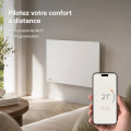 Radiateur électrique fixe connecté Wifi Inertie céramique Orphée Connect horizontal Blanc - vue 7