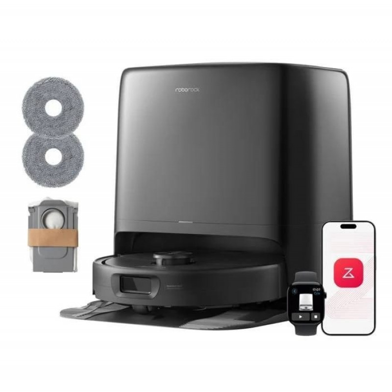 Roborock Qrevo 2 Pro Set-aspirateur robot,technologie FlexiArm,25 000 Pa,double anti-enchevêtrement,Nettoyage tapis intensif,relevage serpillière 1