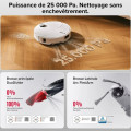 Roborock Qrevo Curv 2 Pro robot aspirateur laveur ultrafin 7,98 cm ave - vue 3