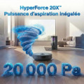 Robot aspirateur laveur Gyrosmart connecté avec base de vidage Eziclean Cyberflow Ultra - vue 2