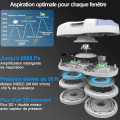 S7 Robot Nettoyeur de Vitres 5500Pa Robot Laveur de Vitre avec Gicler l'eau Automatique - vue 7