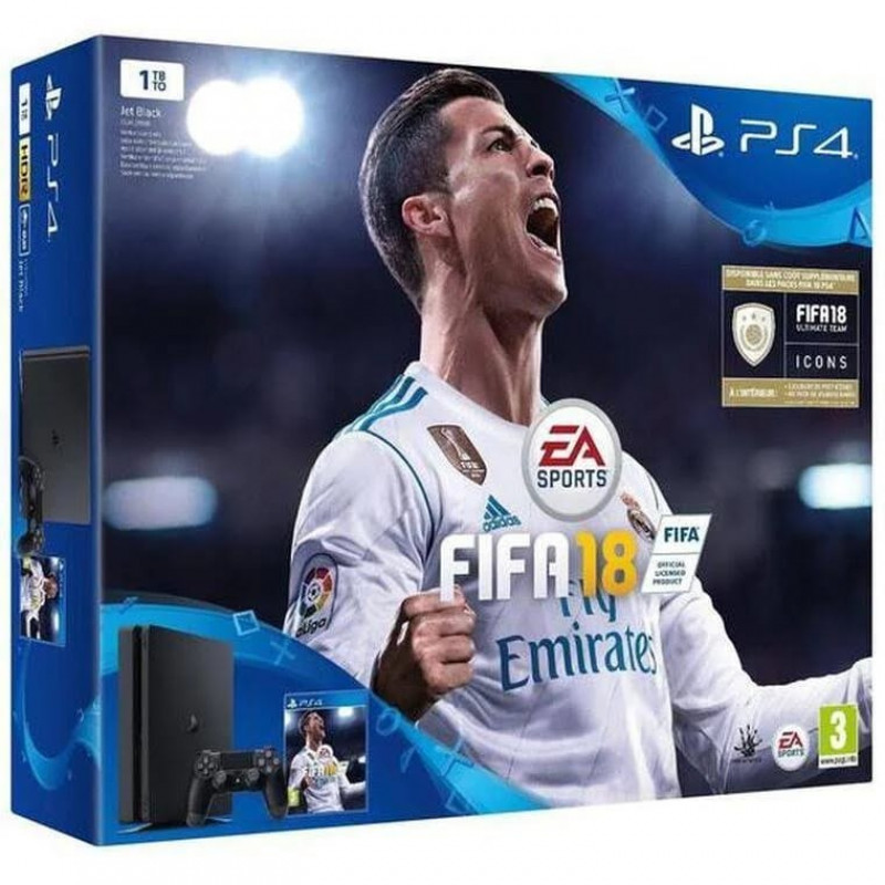 Sony Console PS4 Slim 1 To + FIFA 18