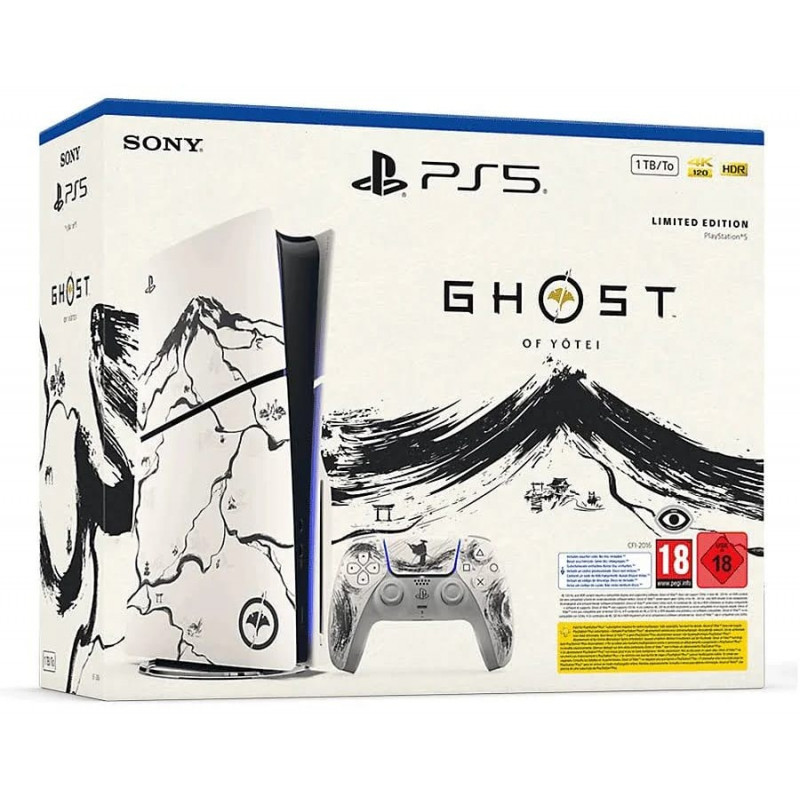 Sony Pack console PlayStation 5 Black Édition limitée Ghost of Yōtei*