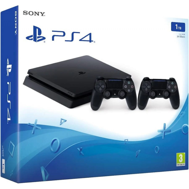 Sony PlayStation 4 Slim 1To avec 2 manettes