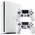 Sony PS4 500 Go Chassis D White Slim + 2nd DualShock White - vue 1