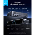 Station d’accueil Anker Prime (14-en-1, triple affichage, DisplayLink) + Anker Prime USB-C auf USB-C Kabel (240W, Upcycled-Flechtdesign, 3 ft) - vue 3