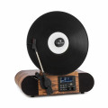 Verticalo SE platine vinyle rétro DAB+ tuner FM USB BT AUX bois - vue 1