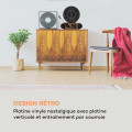 Verticalo SE platine vinyle rétro DAB+ tuner FM USB BT AUX bois - vue 2