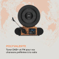Verticalo SE platine vinyle rétro DAB+ tuner FM USB BT AUX bois - vue 3