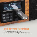 Verticalo SE platine vinyle rétro DAB+ tuner FM USB BT AUX bois - vue 4