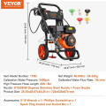 VEVOR Nettoyeur HP essence 3400 PSI 2.6 GPM - vue 7